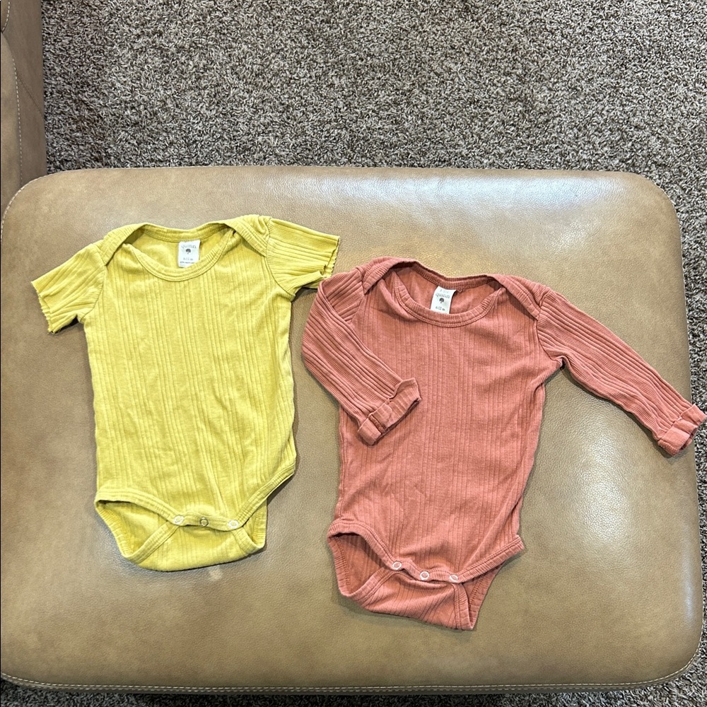 Kate Quinn Gender Neutral Organic Cotton Ribbed Onesies